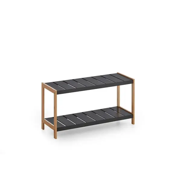 MID.YOU REGÁL NA BOTY, černá, 70/36/26 cm