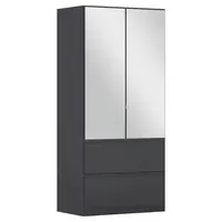 Rauch Möbel ŠATNÍ SKŘÍŇ S OTOČNÝMI DVEŘMI, šedá, 91/197/54 cm