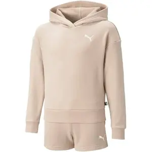 Puma LOUNGEWEAR SHORT SUIT Dívčí tepláková souprava, růžová, velikost