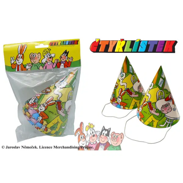Čepička 6 ks - Čtyřlístek