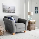 Sit & More KŘESLO, textil, šedá