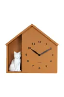Zvukové nástěnné hodiny Karlsson Siting Cat 29 x 26 cm
