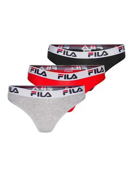 FILA Tangá  sivá melírovaná / červená / čierna / šedobiela