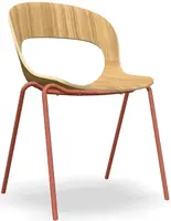 LD SEATING Konferenční židle LOTUS, LT-01-H-N13, cihlově červená podnož