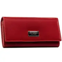 Dámská koženkovo/kožená peněženka červená - Peterson Birgita