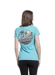 Meatfly dámské tričko Shori Mint | Modrá | Velikost S | 100% bavlna