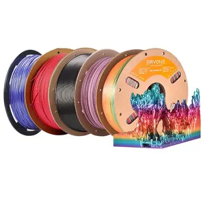 5kg ERYONE High Speed PLA Matte Twisted Filament - Grand Canyon Red/Red/Waterfall Rainbow/Blue/Purple-blue & Golden & Green