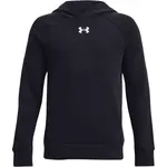 Under Armour RIVAL FLEECE HOODIE Chlapčenská mikina, čierna, veľkosť XS
