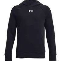Under Armour RIVAL FLEECE HOODIE Chlapčenská mikina, čierna, veľkosť XS