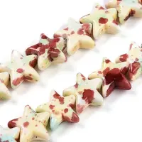 Spray Painted Synthetic Turquoise Beads Strands