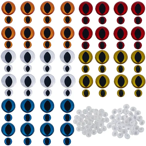80 Sets 10 Style Plastic Doll Eyes