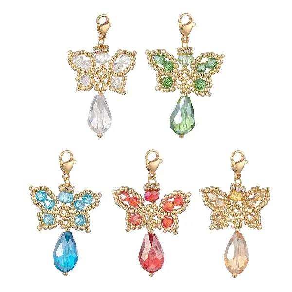 Butterfly Angel Glass Pendant Decoration