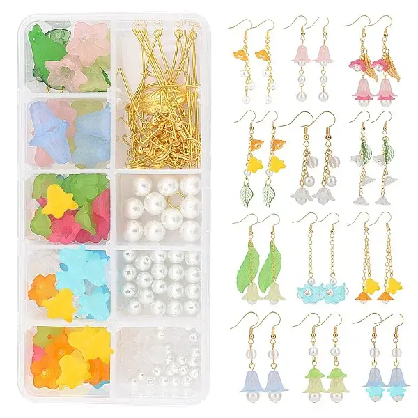 DIY Flower Dangle Earring Making Kits