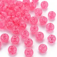 Transparent Crackle Acrylic Beads