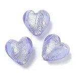 Handmade Silver Foil Glass Beads