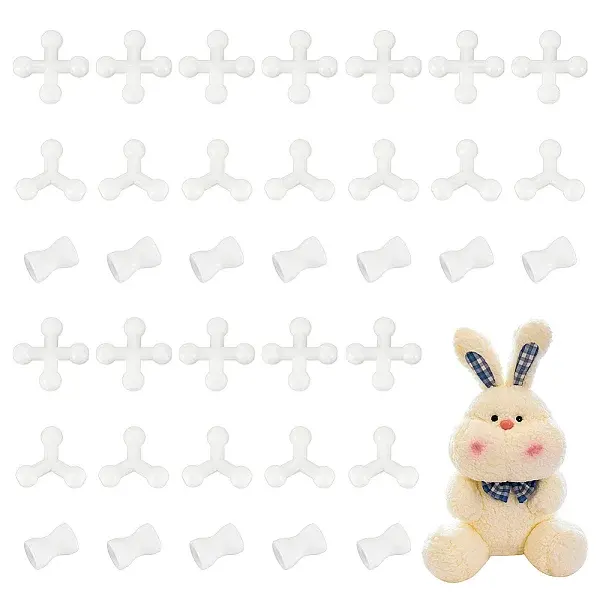 36Pcs 3 Styles Plastic Doll Joints