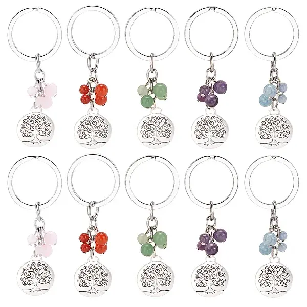 10Pcs Alloy Keychain