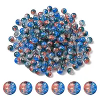 50G Transparent Crackle Acrylic Beads