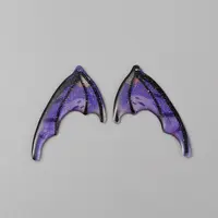 Translucent Resin Glitter Powder Pendants