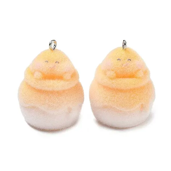 Flocking Opaque Resin Pendants