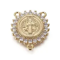 Brass Cubic Zirconia Chandelier Component Links