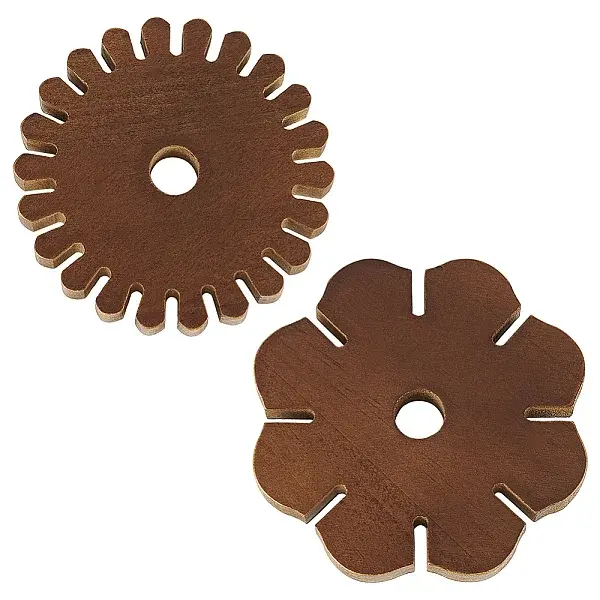 2Pcs 2 Styles Wood Bracelet Knitters