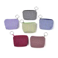 Plaid Pattern Cotton Wallets