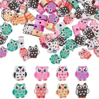 160Pcs 8 Colors Handmade Polymer Clay Beads
