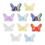 10Pcs UV Plating Opaque Acrylic Beads