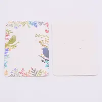 White Cardboard Earring Display Cards