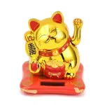 ABS Plastic Solar Powered Maneki-neko Figurines