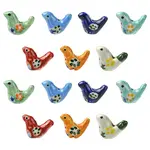 15Pcs Handmade Printed Porcelain Beads
