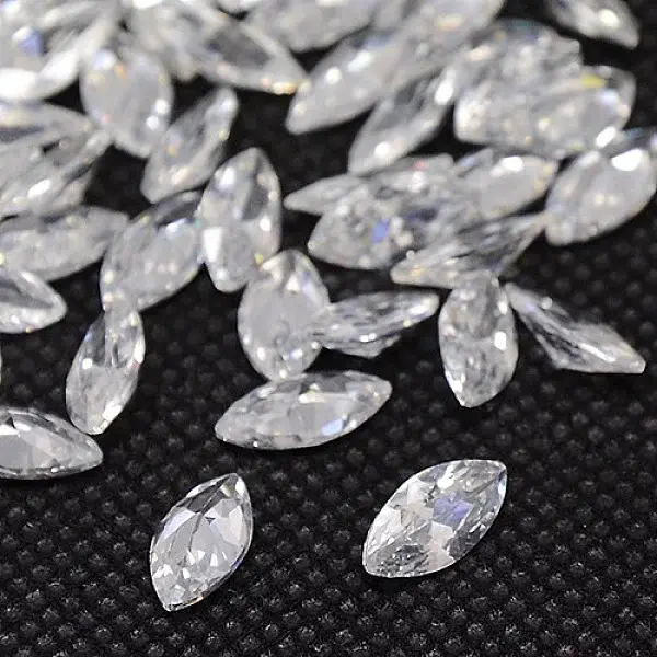 Cubic Zirconia Pointed Back Cabochons