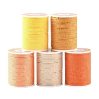 5 Rolls 5 Colors Round Waxed Polyester Cord