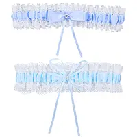 2Pcs 2 Styles Polyester Garter Leg Ring