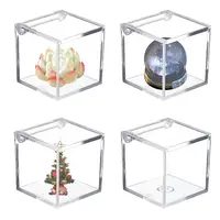 Square Transparent Plastic Candy Storage Case
