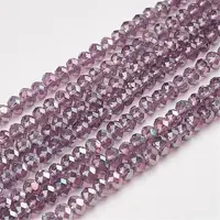 Electroplate Glass Beads Strands