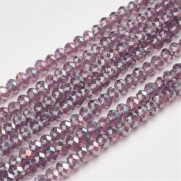 Electroplate Glass Beads Strands