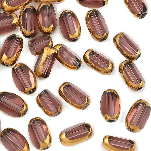 30Pcs Electroplate Glass Beads