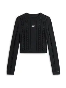 Tommy Jeans Sveter  čierna