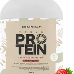 BRAINMAX Vegan protein jahoda 1000 g