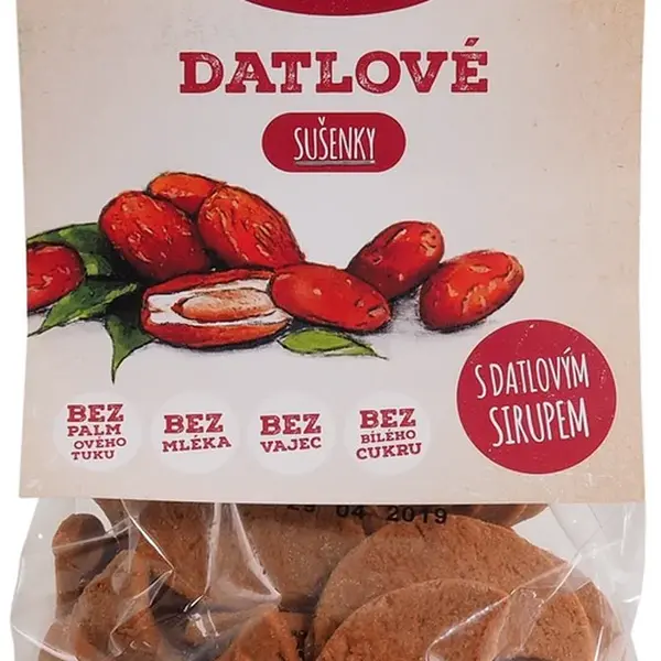 ZEMANKA Biopekárna Sušenky datlové s citronovým olejem BIO 100 g