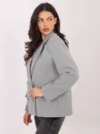 Šedý dámský kabát