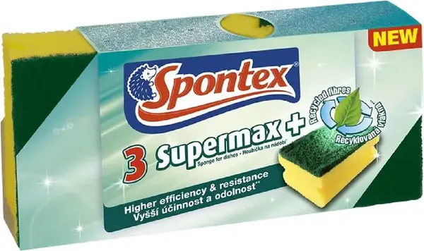 Supermax+ profilovaná houbička 3ks 19500119