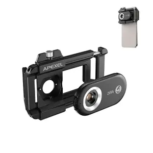 Mikroskop objektiv pro smartphone 200x Apexel s LED a UV světlem