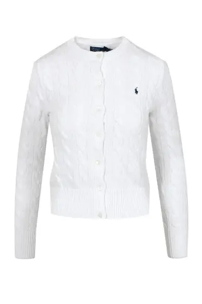 Bílý cardigan Polo Ralph Lauren