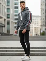 Stylová pánská mikina s kapucí