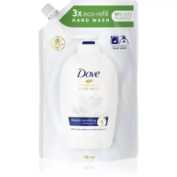 Dove Deeply Nourishing tekuté mýdlo – náhradní náplň 750 ml