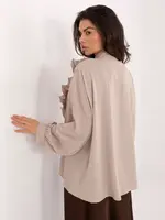 Béžová halenka s volány