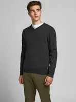 Tmavošedý basic sveter Jack & Jones Basic